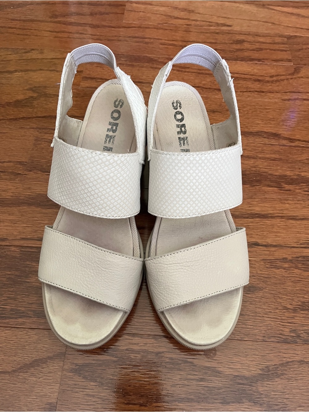 Sorel Women's Ivory/Taupe Slingback Sandals